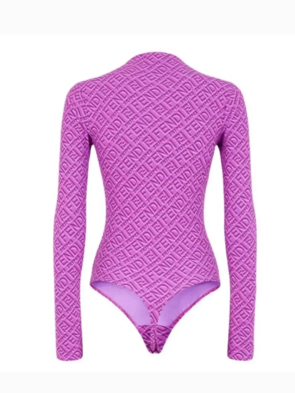 💜FENDI x SKIMS Mock Neck Long Sleeve Bodysuit NWT💜 - Picture 3 of 5